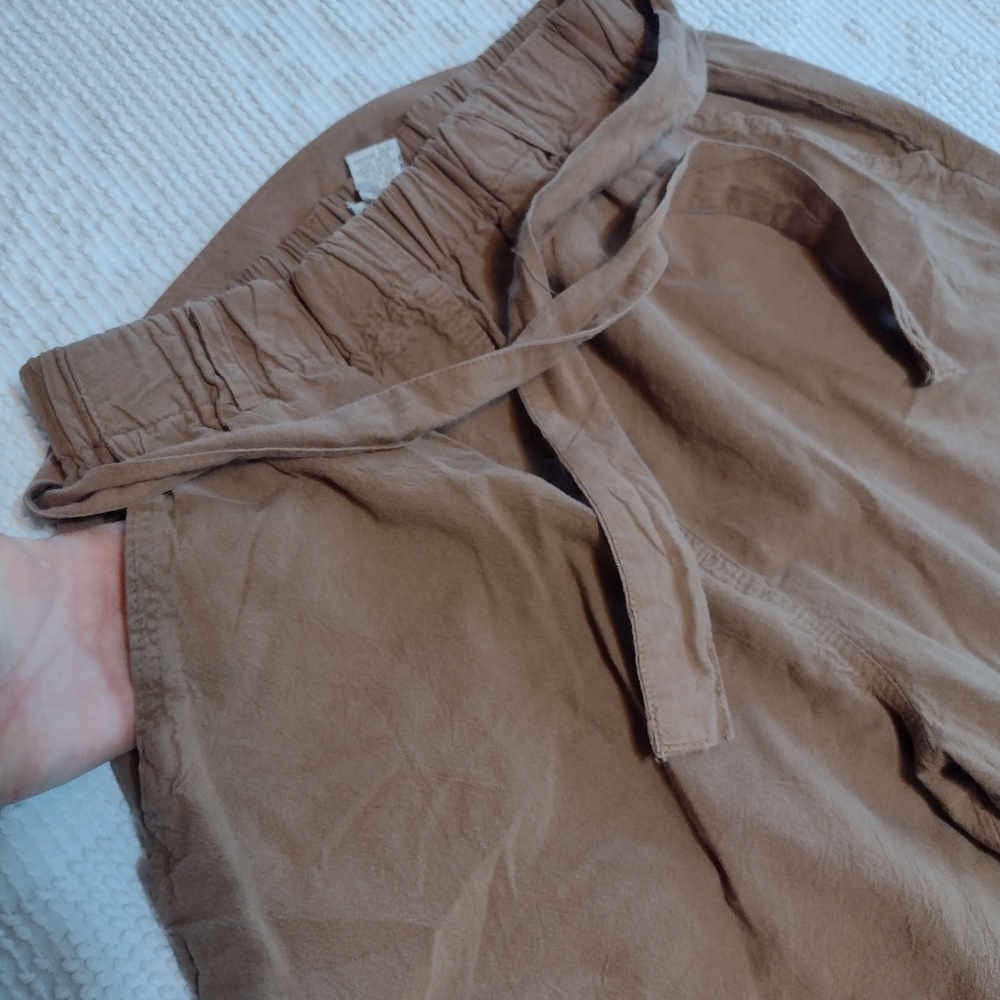 Casual Corner Brown Straight Leg Pants 100% Cotton - Picture 3 of 7